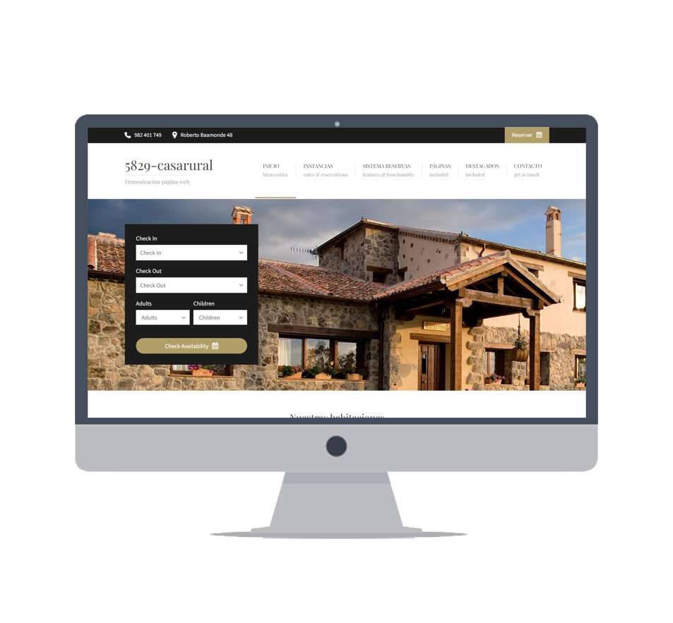 Hoteles y casas rurales